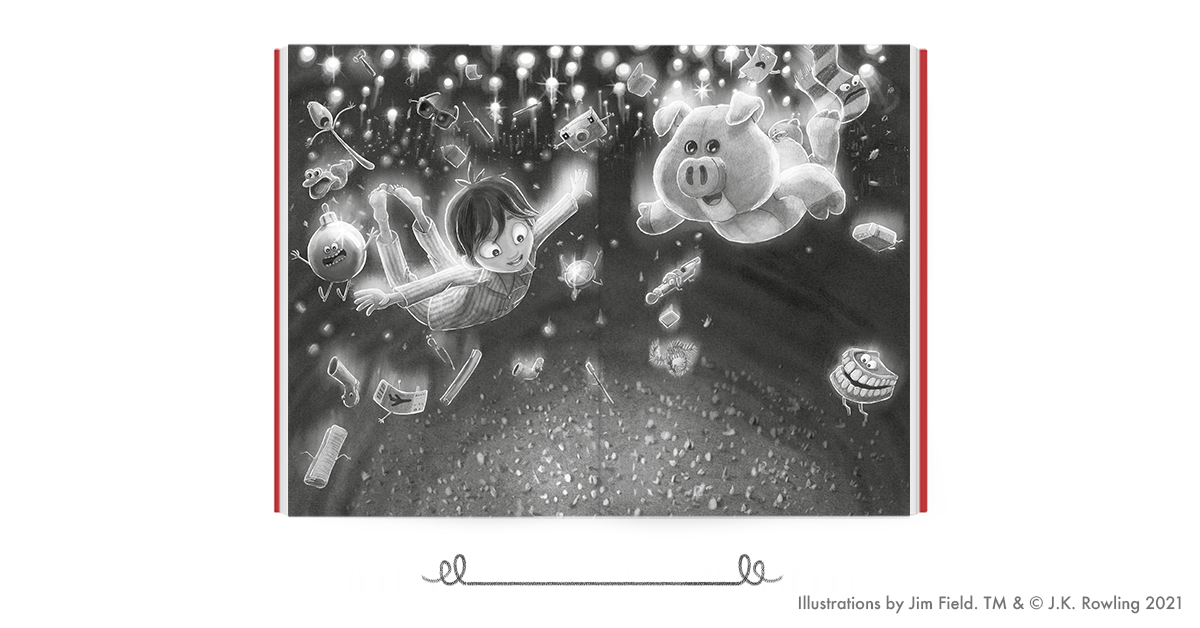 Two Illustrations Revealed From The Christmas Pig